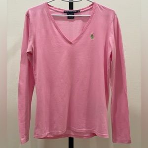 Ralph Lauren V-Neck Long Sleeve T-Shirt